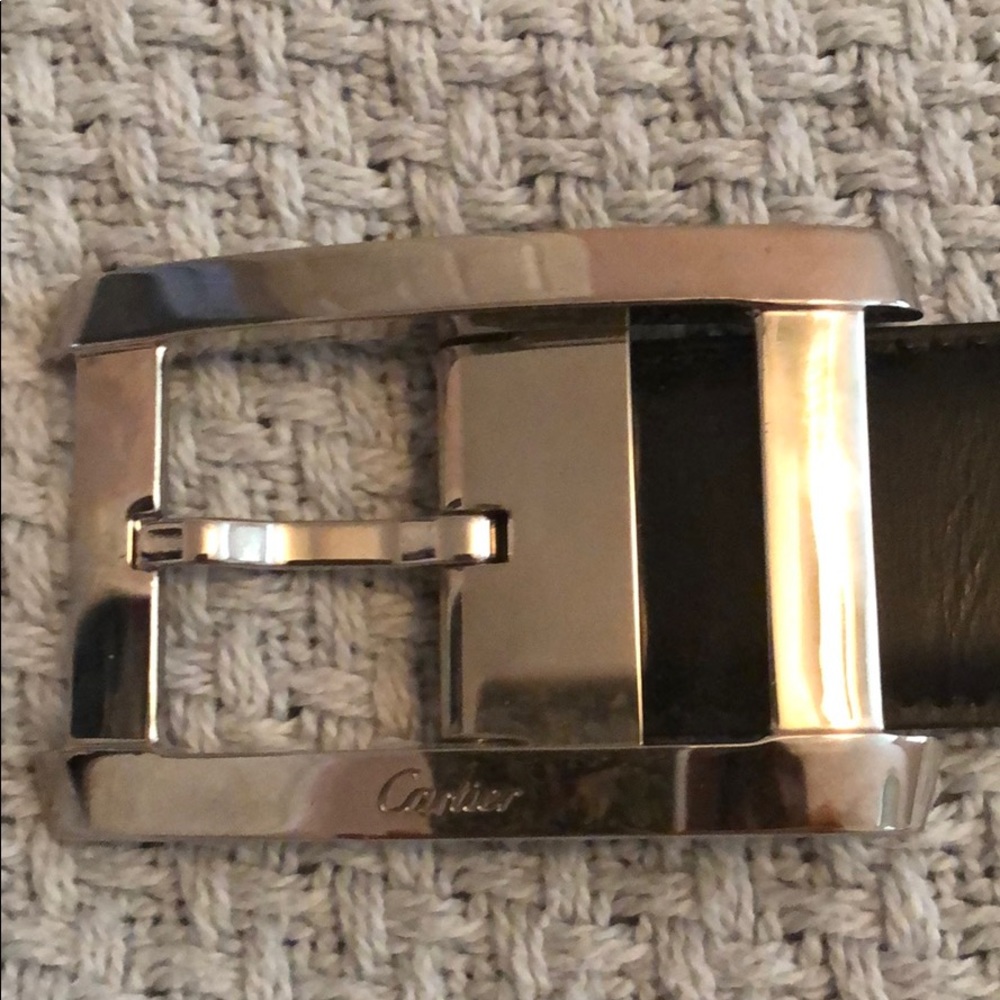 Cartier Men’s Leather Belt Black/Brown Reversible